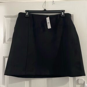 Black suede mini skirt - loft